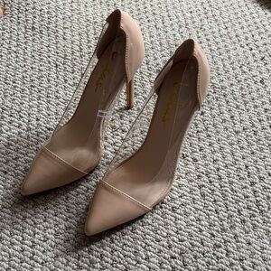 Lulu's Blush Pointed Toe Heels